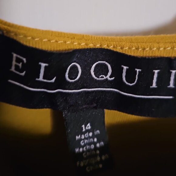 eloquii mixed fabric dress - Picture 3 of 6